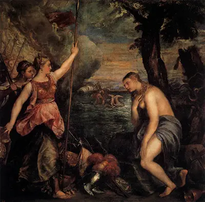 Spain Succouring Religion Titian